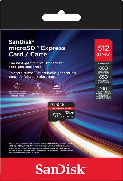 【新品/未開封/未使用】SanDisk microSD Express Card SanDisk Express 512GB microSD PCIe 3.1 NVMe UHS I Memory