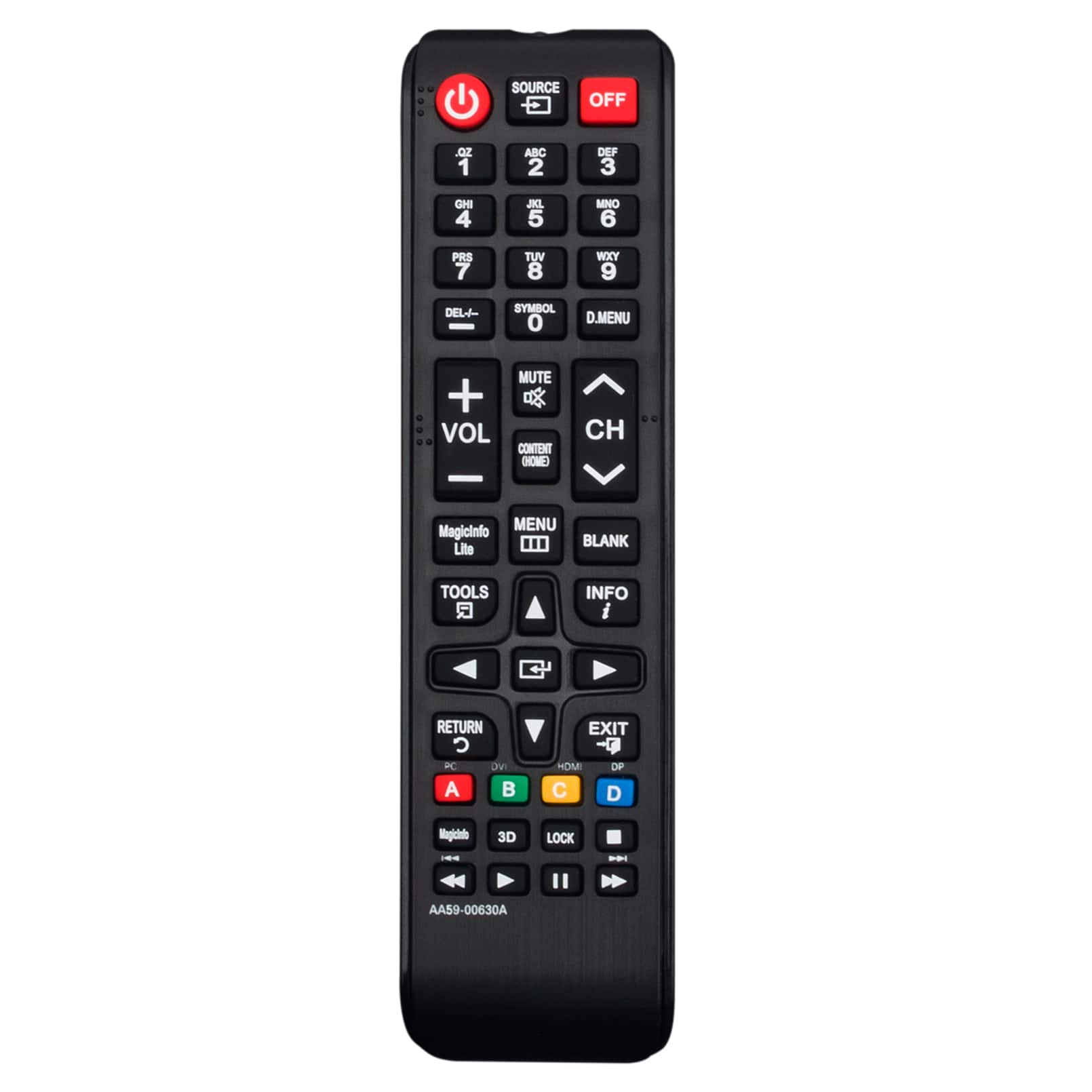 VINABTY - New AA59-00630A Replaced Remote Fits for Samsung TV 20MP 320MXN 320TSN 400BX 400DX 400FP 400TS 400UX 400UXN 460BX - Black