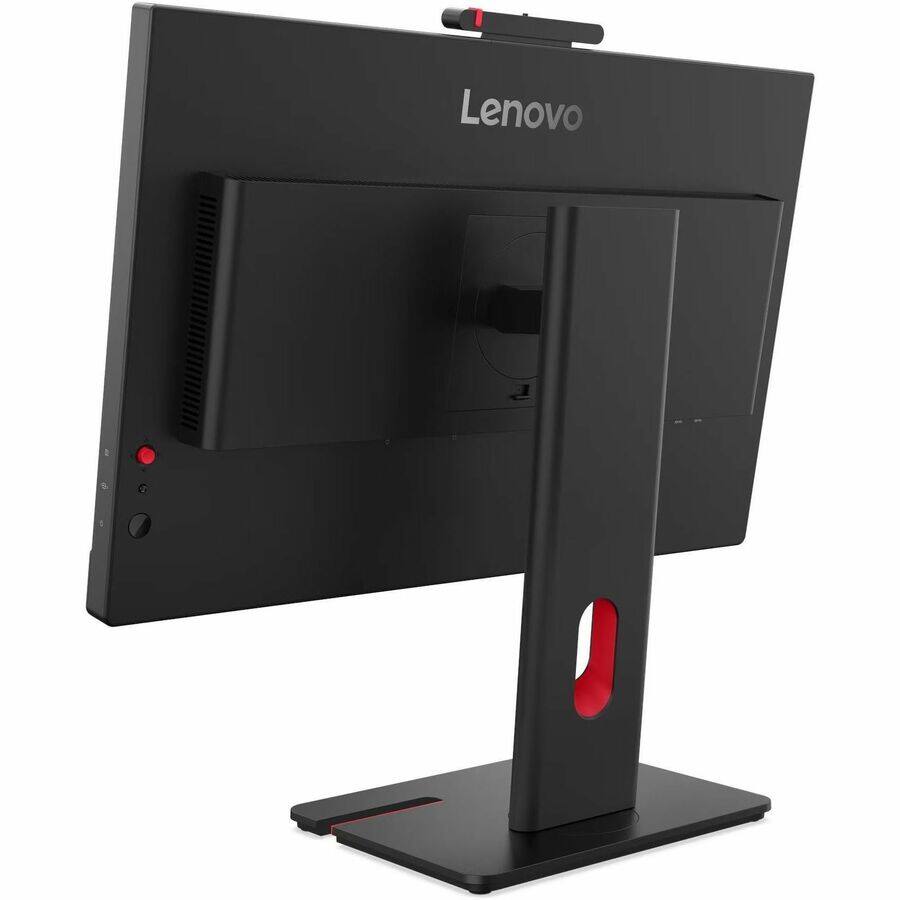 Alt View 1. Lenovo - Lenovo ThinkVision T24-4v 24" Class Webcam Full HD LED Monitor - 16:9 - Eclipse Black - 23.8" Viewable - In-plane - Eclipse Black.