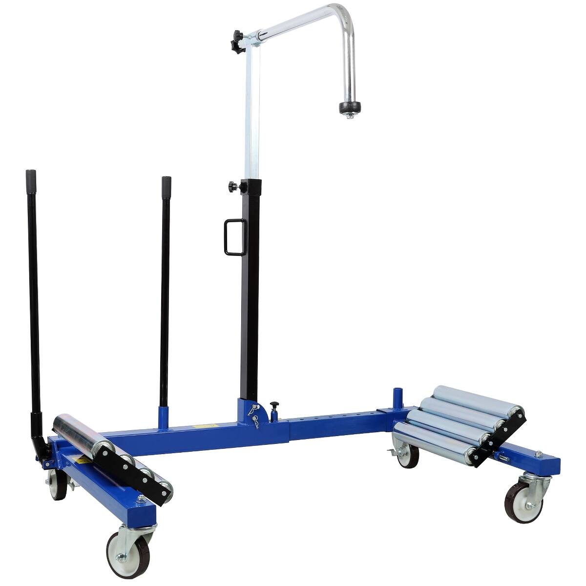Back. Ropilly - Ropilly Heavy Duty Dual Wheel Dolly with Hydraulic Lift and Swivel Casters for Truck Tractor Tire Handling - Black+Blue.