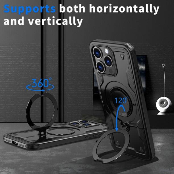 Supports both horizontally and vertically 360° 120°