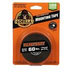 **Gorilla Heavy Duty Mounting Tape**
- **Box Dimensions:** 120 inches
- **Material:** Plastic, Metal, Wood, Brick, Ceramic, Stone & More!
- **Features:**
- Incredible strength
- 100% tough
- Heavy-duty
- Indoor & Outdoor use
- **Specifications:**
- 1 inch x 120 inches (0.254 mm x 3.04 m)
- 1 pound holds up to 60 lbs. per 2 inches
- **Additional Information:**
- Holds up to 60 lbs. per 2 inches
- 120 inches (10 feet)
