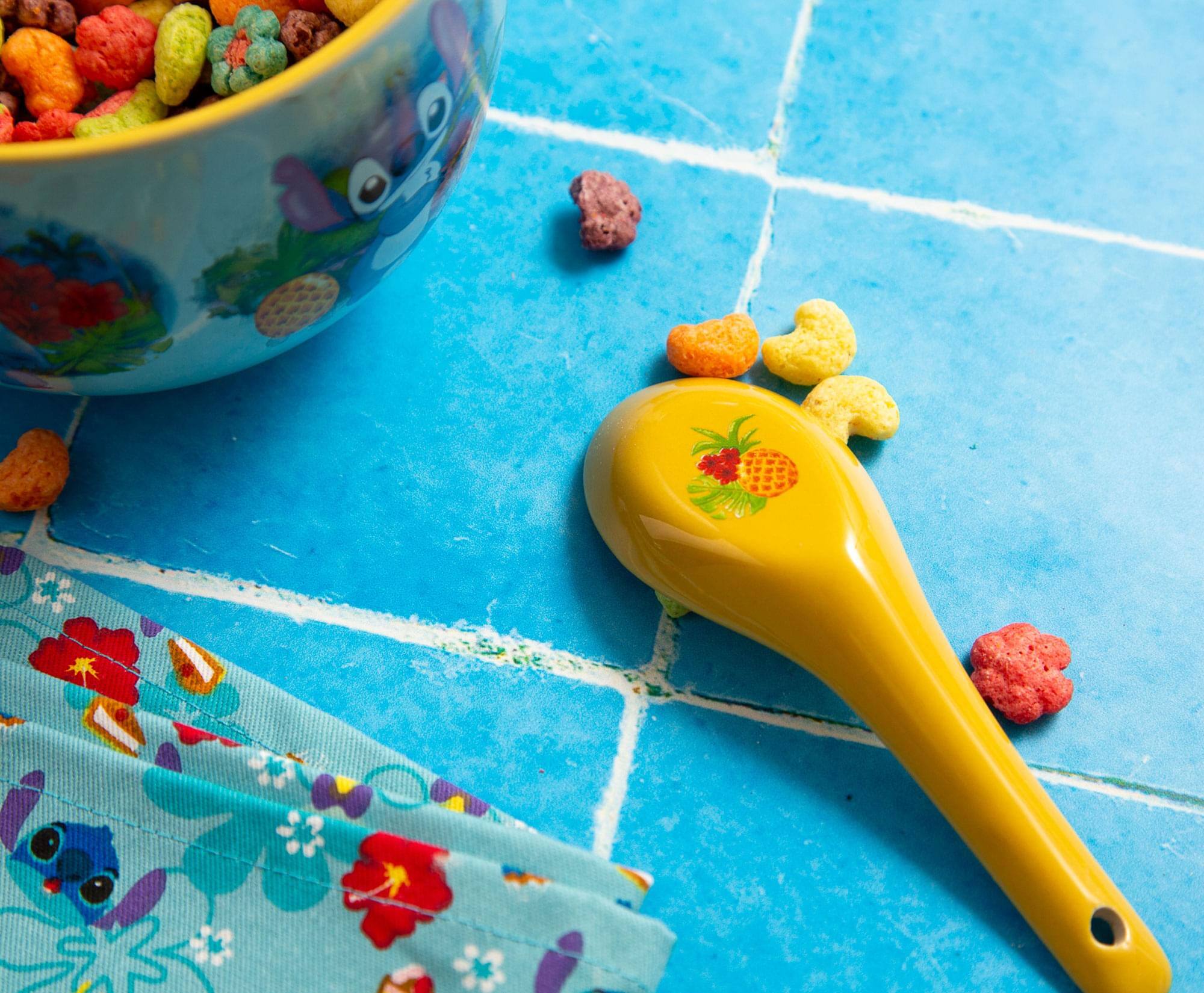 Alt View 4. Silver Buffalo - Disney Lilo & Stitch Ceramic Soup Mug With Spoon | Holds 24 Ounces - Blue.