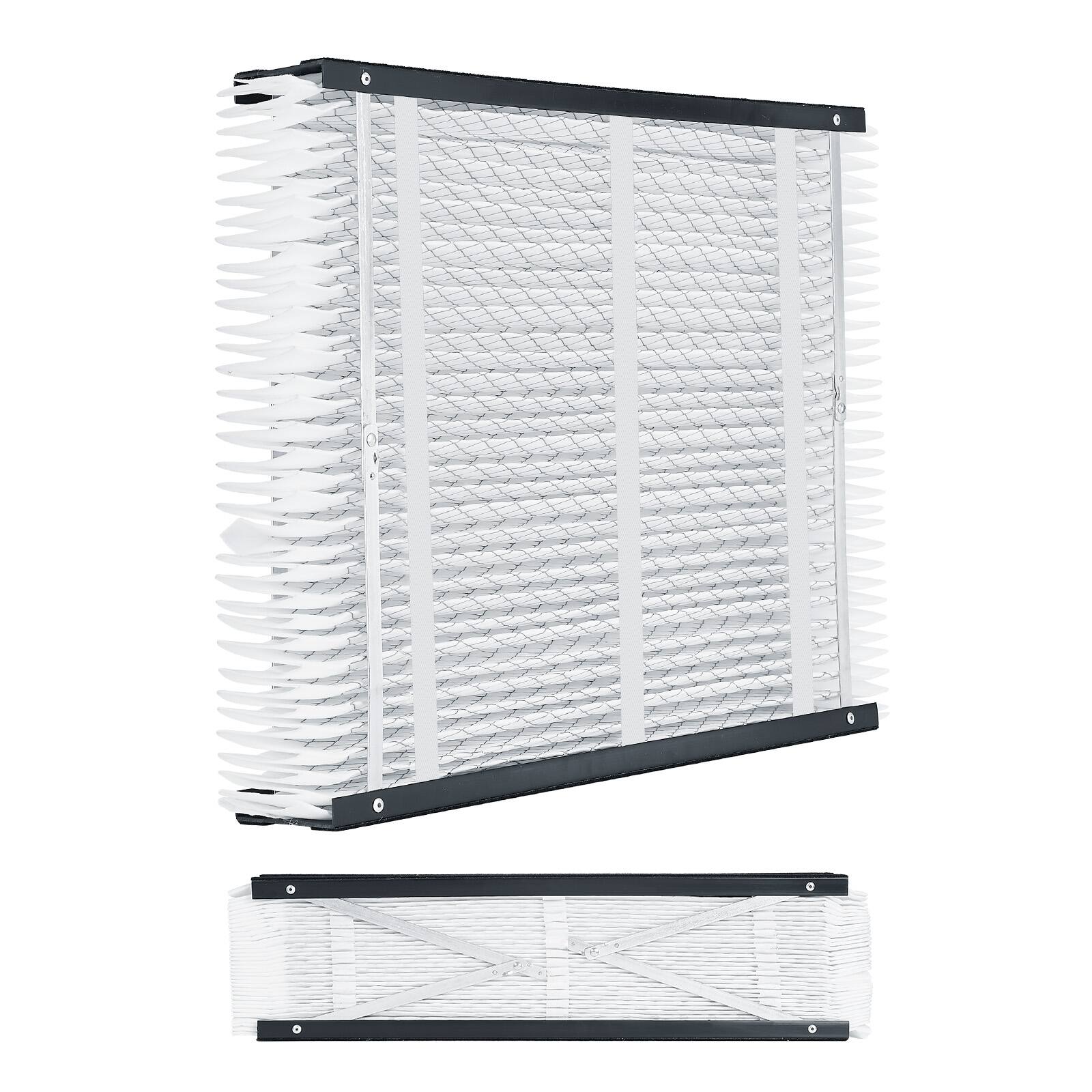 Alt View 5. VEVOR - 20 x 25 x 4 Furnace Filter, MERV 16 HVAC Ac Filters,12-Month Electrostatic Pleated Air Conditioner Filters - Black and White.