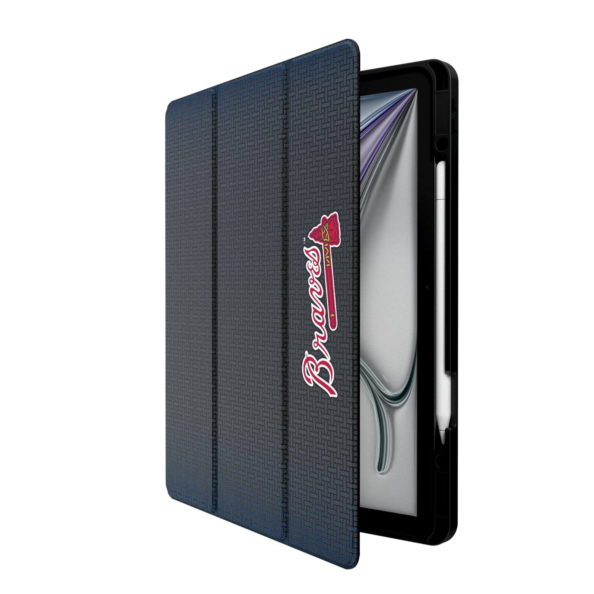 Alt View 1. Keyscaper - Atlanta Braves iPad Case - 13in Air M2/M3 - Black.