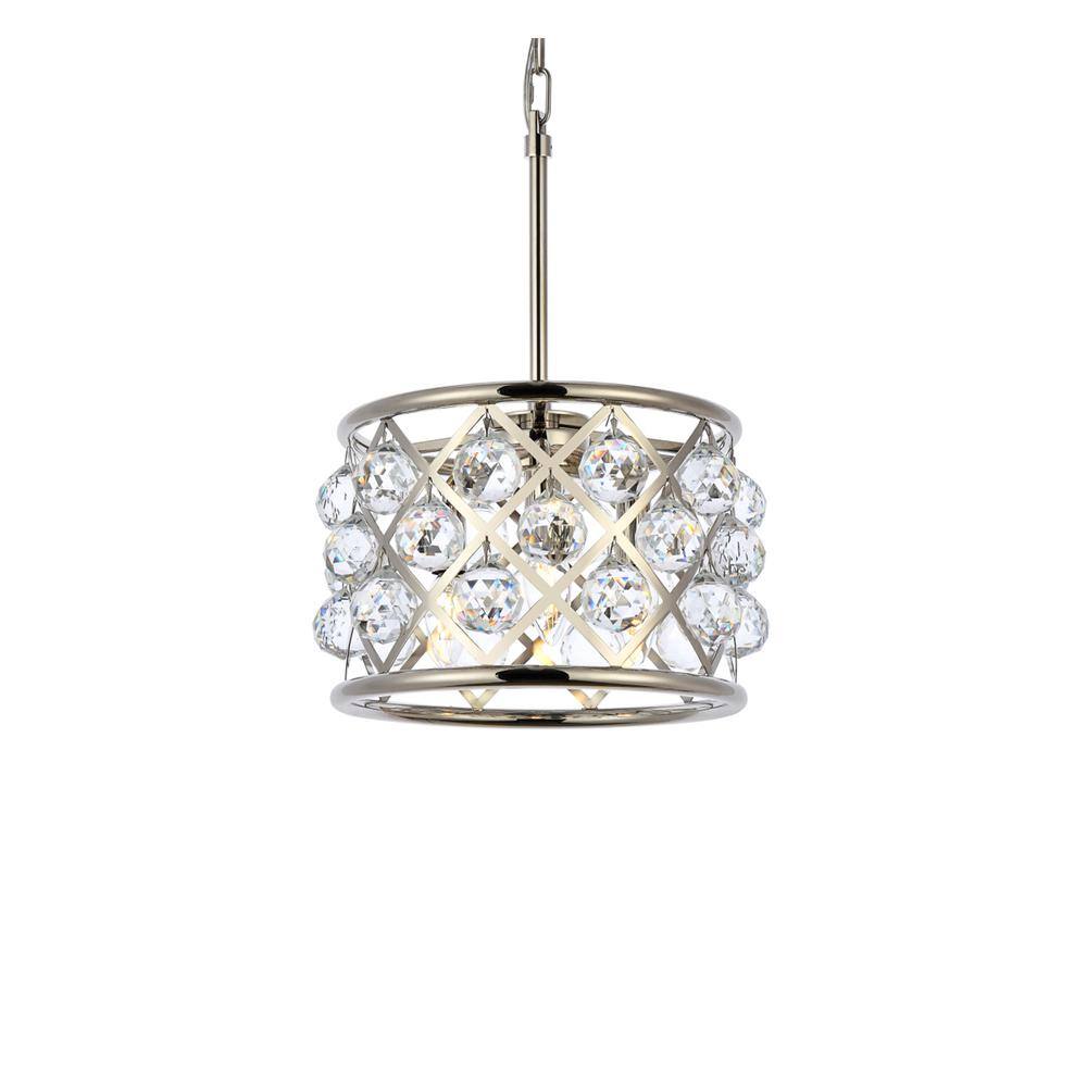 Alt View 4. Urban Classic - Madison 3 light polished Nickel Pendant Clear Royal Cut Crystal - Polished Nickel.