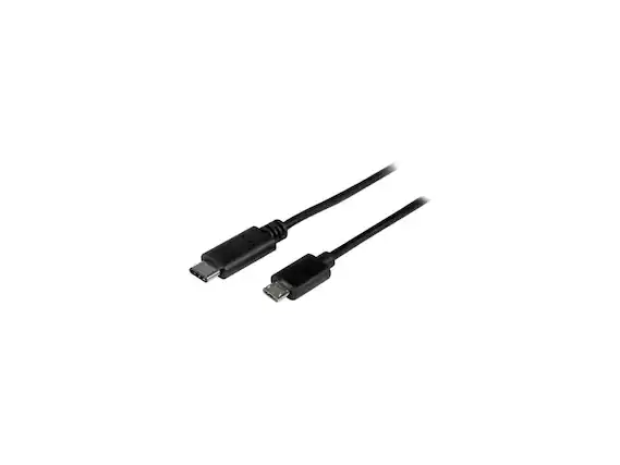 Front. StarTech.com - StarTech USB2CUB1M USB C to Micro USB Cable - 3 ft. / 1m - USB 2.0 Type C.