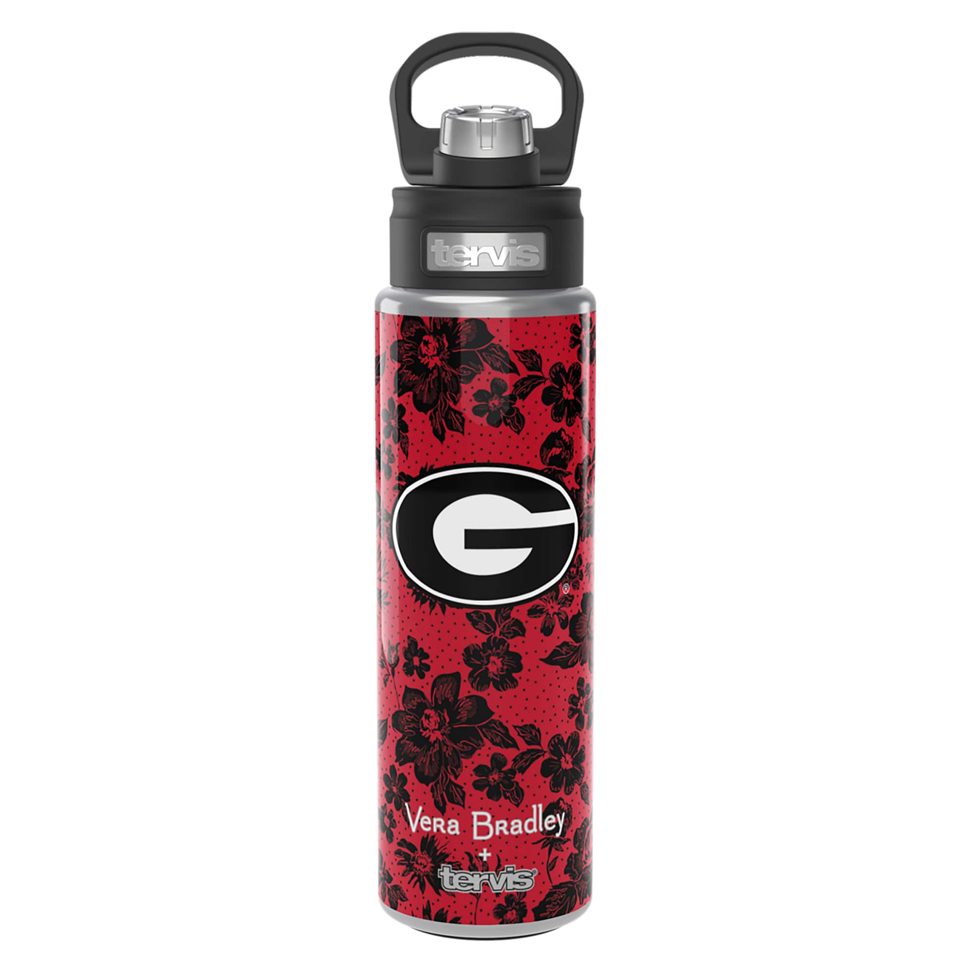 Photos - Water Bottle Tervis  Vera Bradley x Georgia Bulldogs 24oz. Wide Mouth Bottle with Deluxe Lid - Multicolor 5033476 