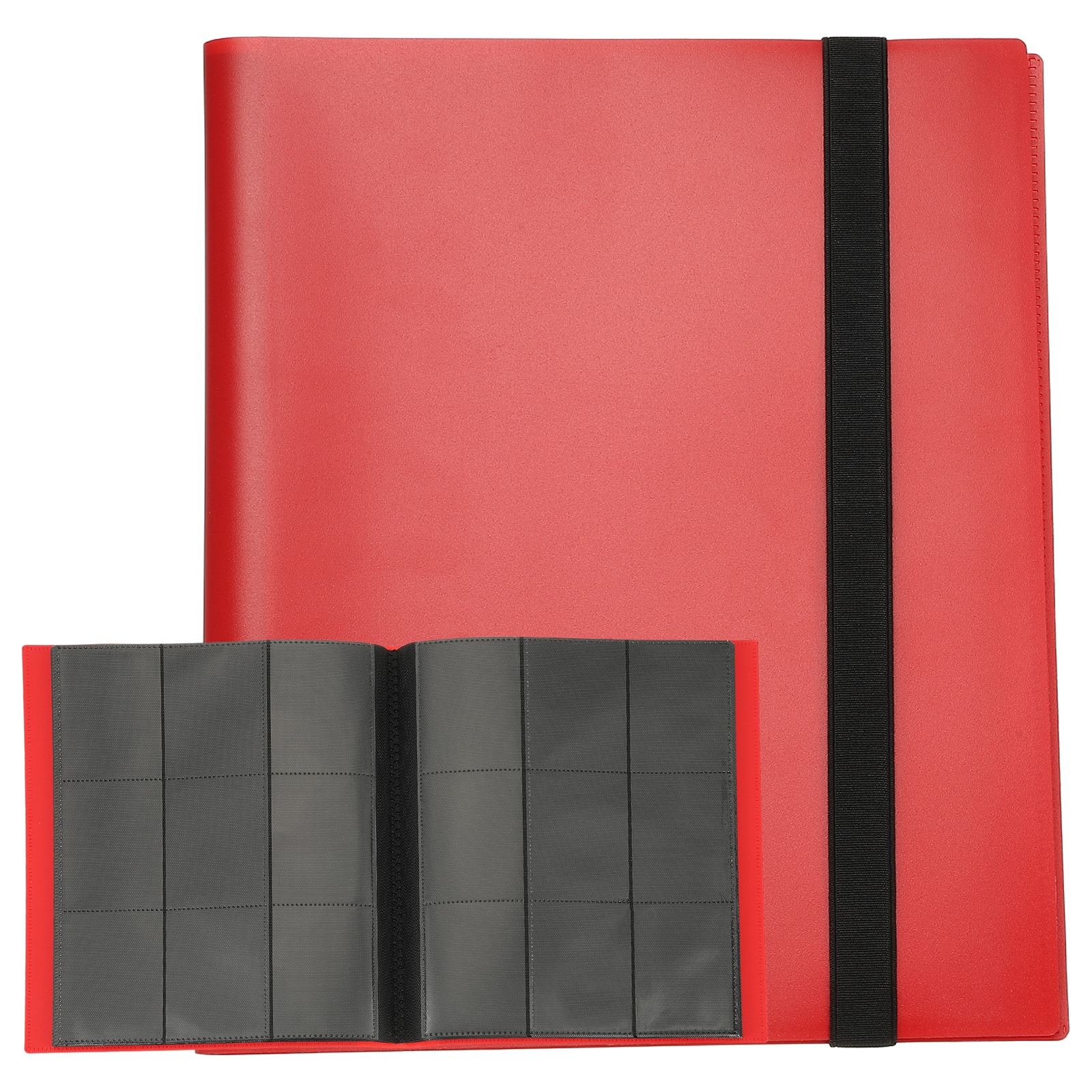 Unique Bargains - 9 Pocket Trading Card Binder, PU Cover 540 Side Loading Card Album Folder for TCG Game Sports Cards - Red price history on PriceWatchPro