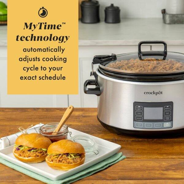 MyTime™ technology automatically adjusts cooking cycle to your exact schedule