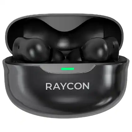 Front. Raycon - Raycon Pro Wireless Bluetooth Earbuds with Hybrid ANC & Awareness Mode, 40-Hour Battery, IPX5, Bluetooth 5.3 (Black) - Black.