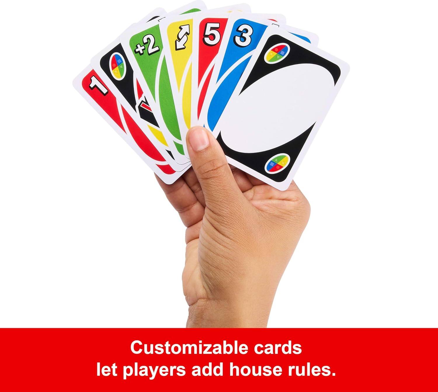 Customizable cards let players add house rules.