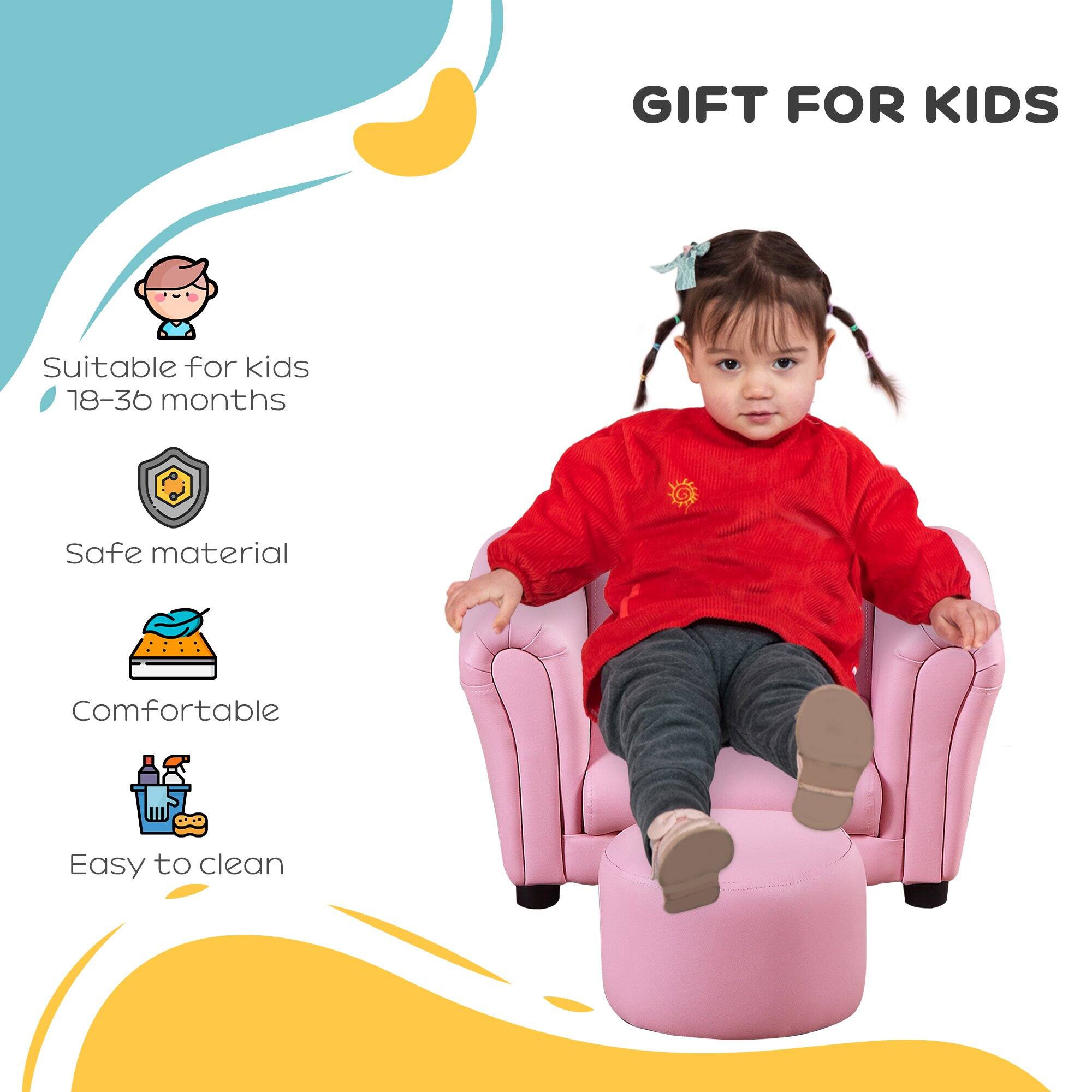 GIFT FOR KIDS

- Suitable for kids 18-36 months
- Safe material
- Comfortable
- Easy to clean