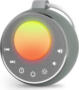 FINEAK - White Noise Portable Sound Machine Sleeping Light Battery Operated - Slate