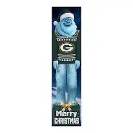 Fan Creations - Green Bay Packers 48" Yeti Christmas Leaner - Multicolor