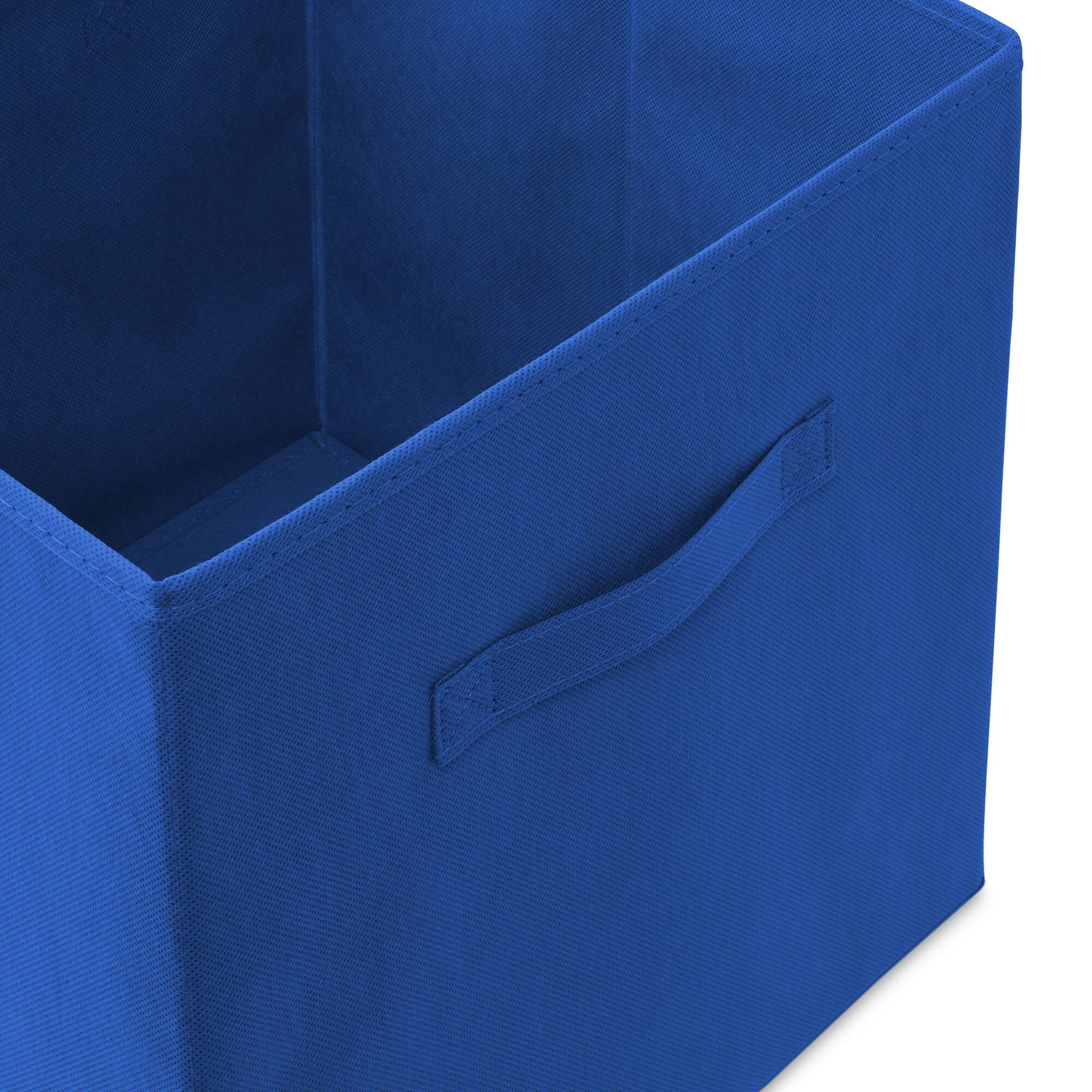 Alt View 2. Casafield - (Set of 12) Collapsible Fabric Cubes - Storage Bins - Royal Blue.