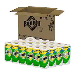 Bounty - Select-A-Size Double Roll Paper Towels, 2-ply, 82 Sheets/Roll, 24 Rolls/Pack (66539/5815) - White