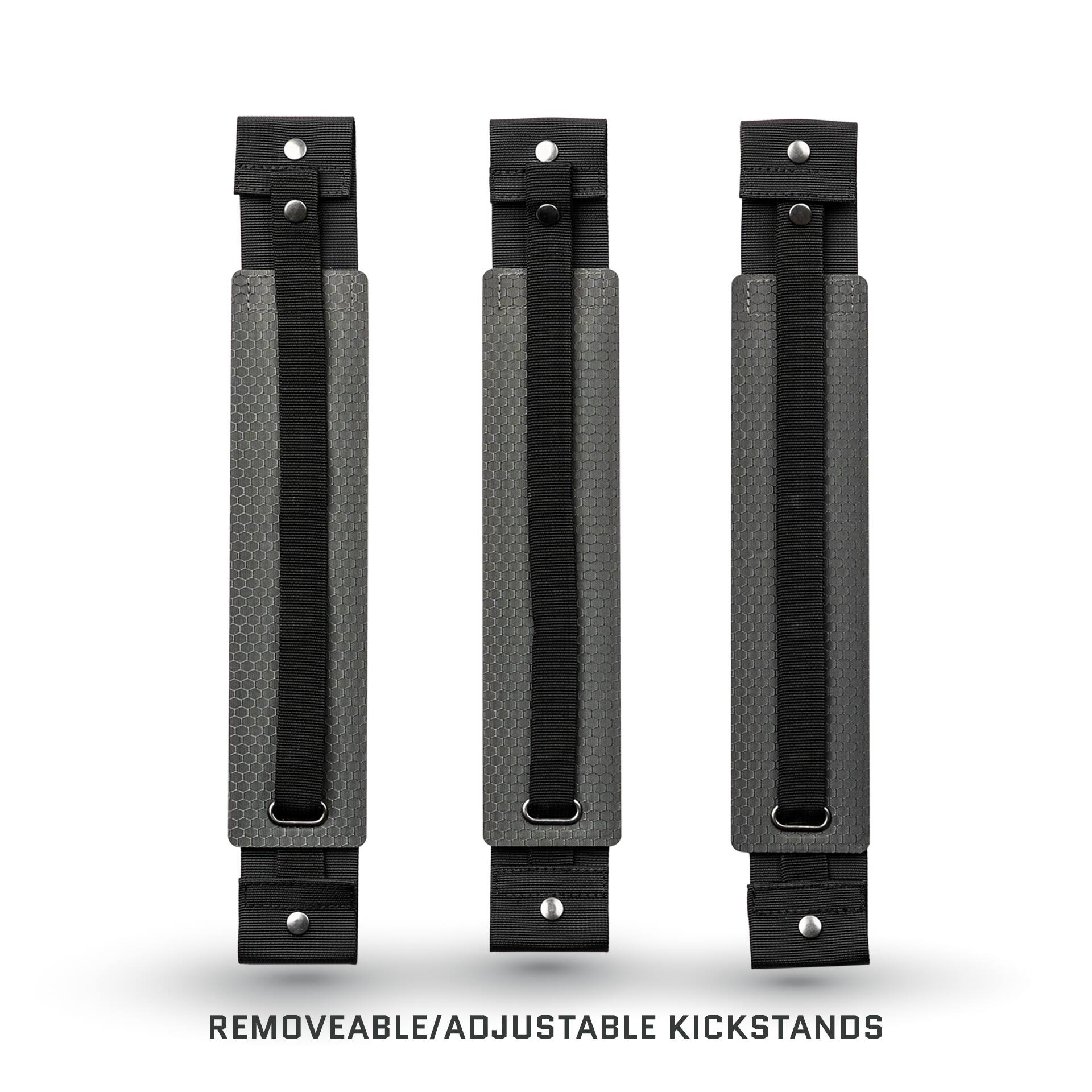 REMOVABLE/ADJUSTABLE KICKSTANDS