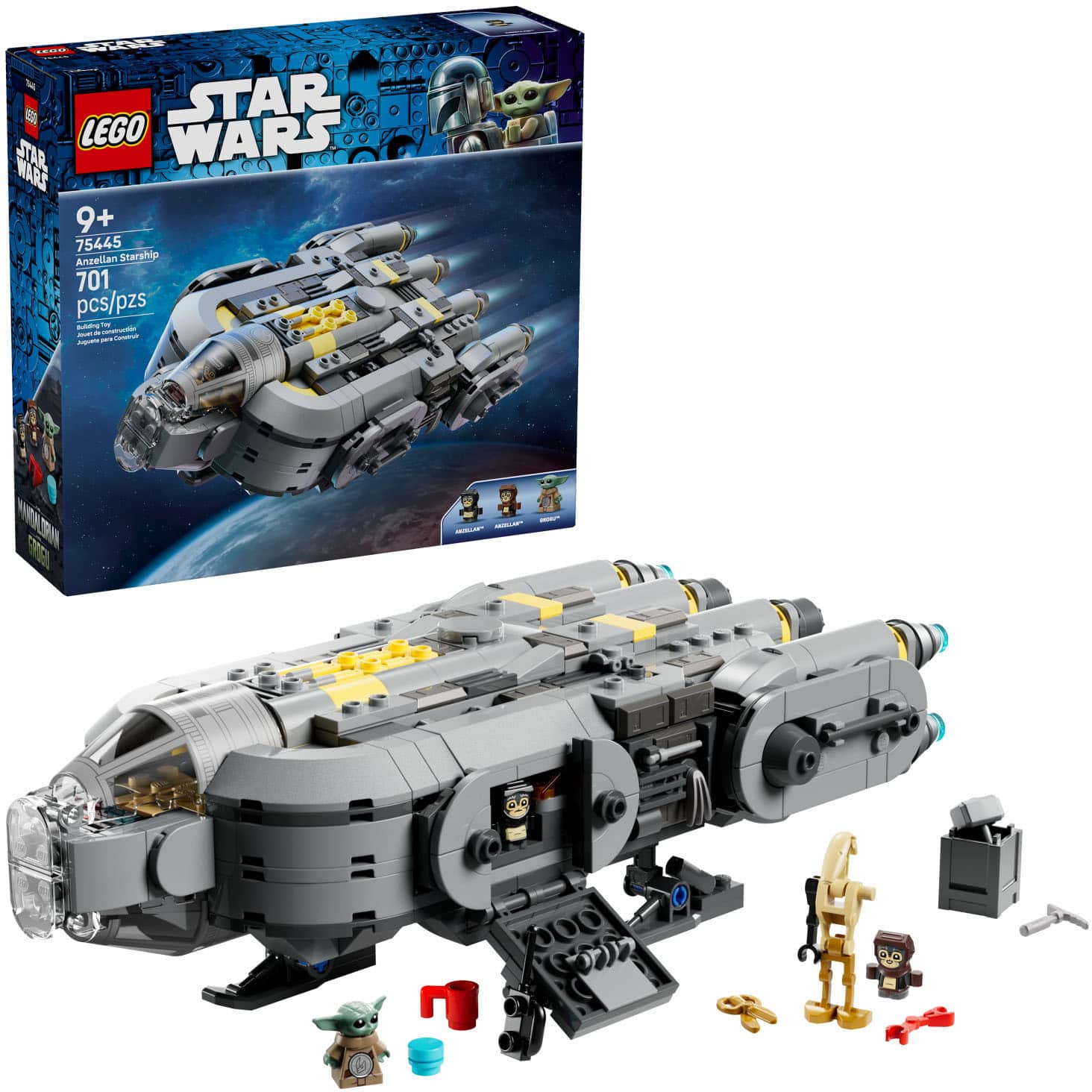 LEGO - Star Wars: The Mandalorian and Grogu Anzellan Starship - 75445
