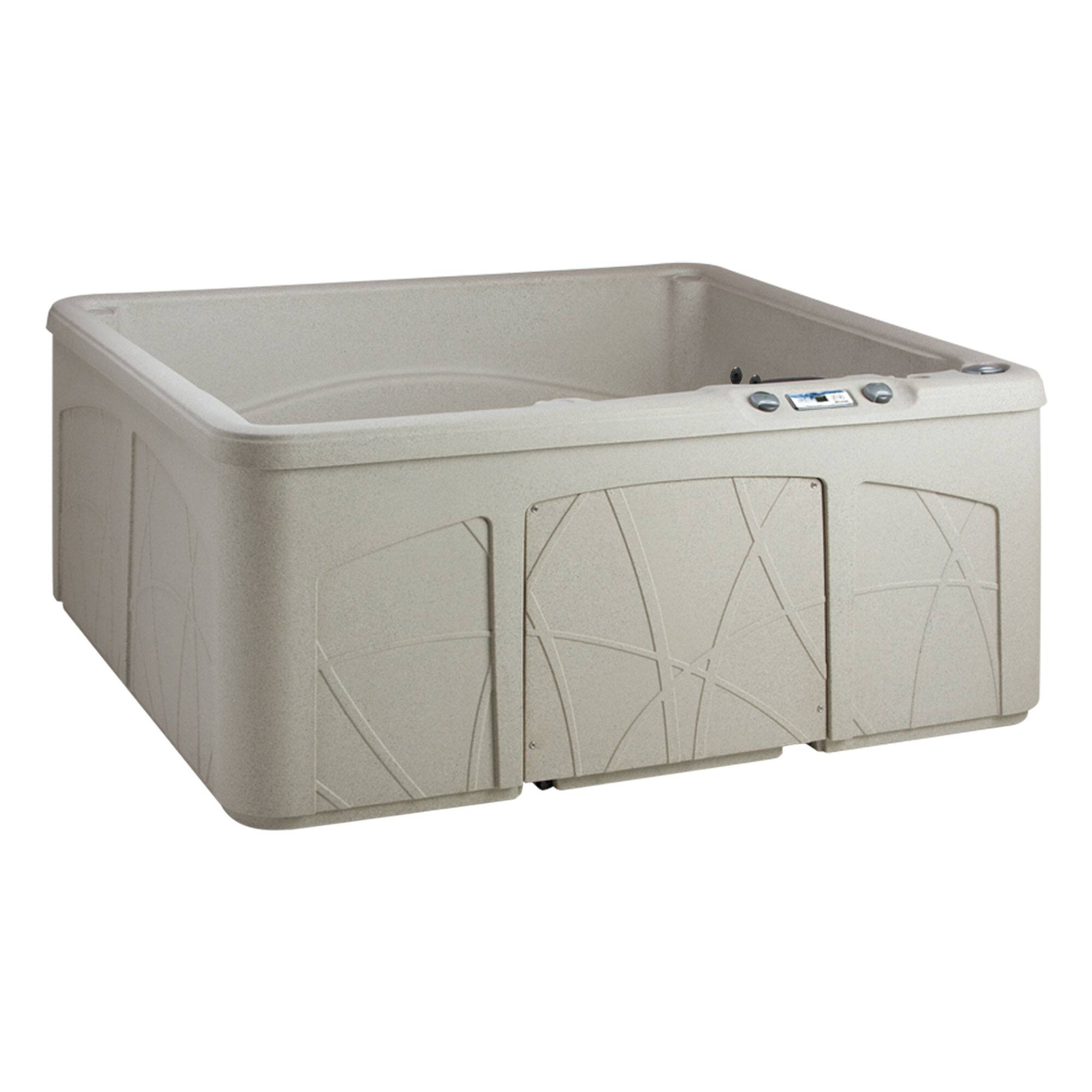 Alt View 8. Lifesmart - Lifesmart Spas 5 Person Plug and Play 28 Jet LED Outdoor Hot Tub, LS350DX, Sand - Sand.