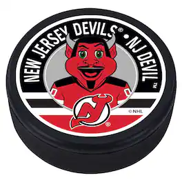 Mustang Drinkware - New Jersey Devils Mascot Hockey Puck - Multicolor
