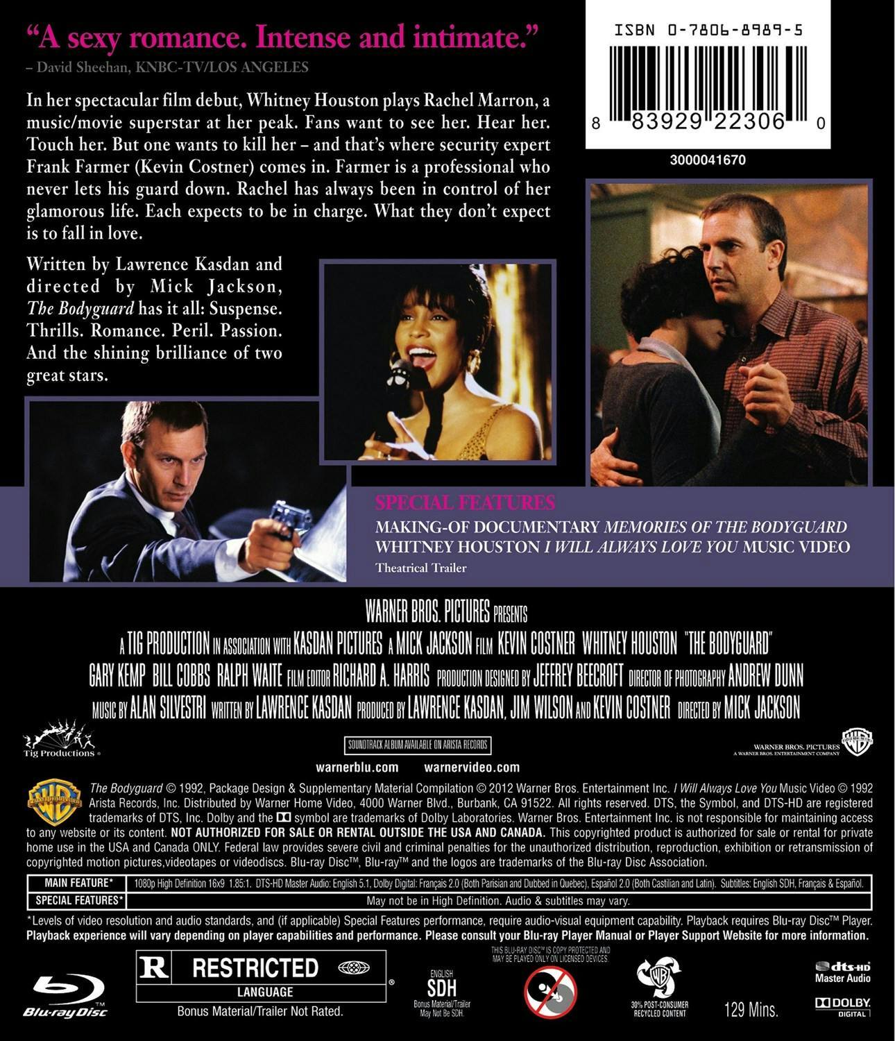 Back. The Bodyguard [Blu-ray].