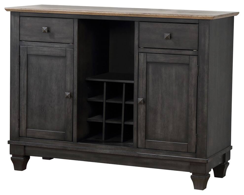 Angle. Kings Brand Furniture - Kings Brand Furniture Alleyton Console Table, Charcoal - Charcoal.