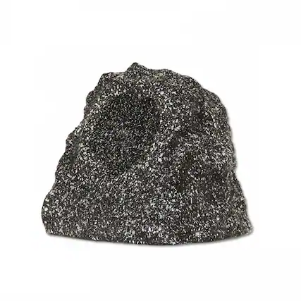 Front. Theater Solutions by Goldwood - B41GG Fully Wireless Rechargeable Battery Bluetooth Outdoor Rock Speaker - Granite Gray.