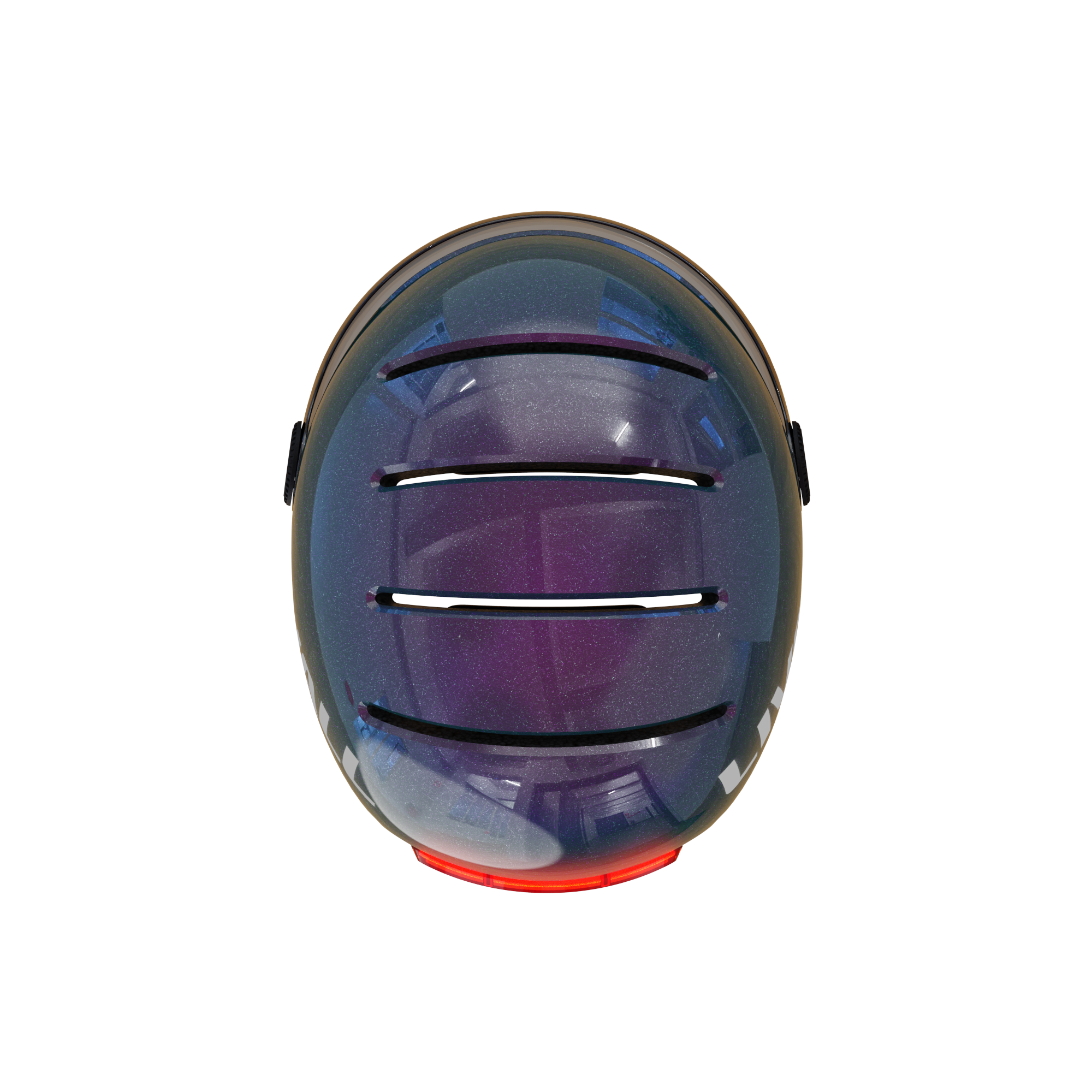 Alt View 4. LIVALL - LIVALL L23 Smart Bike Helmet, LED Lights & Removable Visor, NTA8776 E-Bike Certified, Fall Detection & SOS Alert- Purple - Purple.