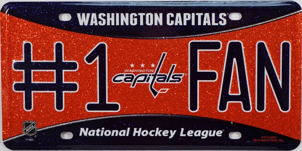 WASHINGTON CAPITALS  
#1 FAN  
WASHINGTON CAPITALS  
National Hockey League  
NHL  
NHL LICENSE PLATE  
RICO INDUSTRIES, INC