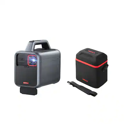 Front. Nebula - NEBULA Mars 3 Outdoor Portable Projector with Travel Case - Black.