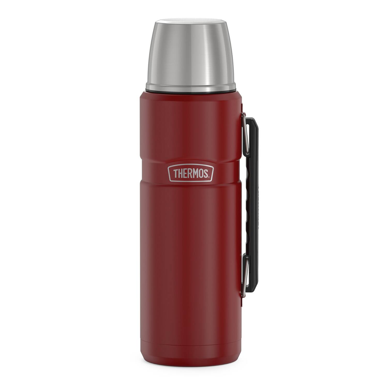 Alt View 7. Thermos - Stainless King Vacuum Insulated Stainless Steel Beverage Bottle 1.2 L - Red.