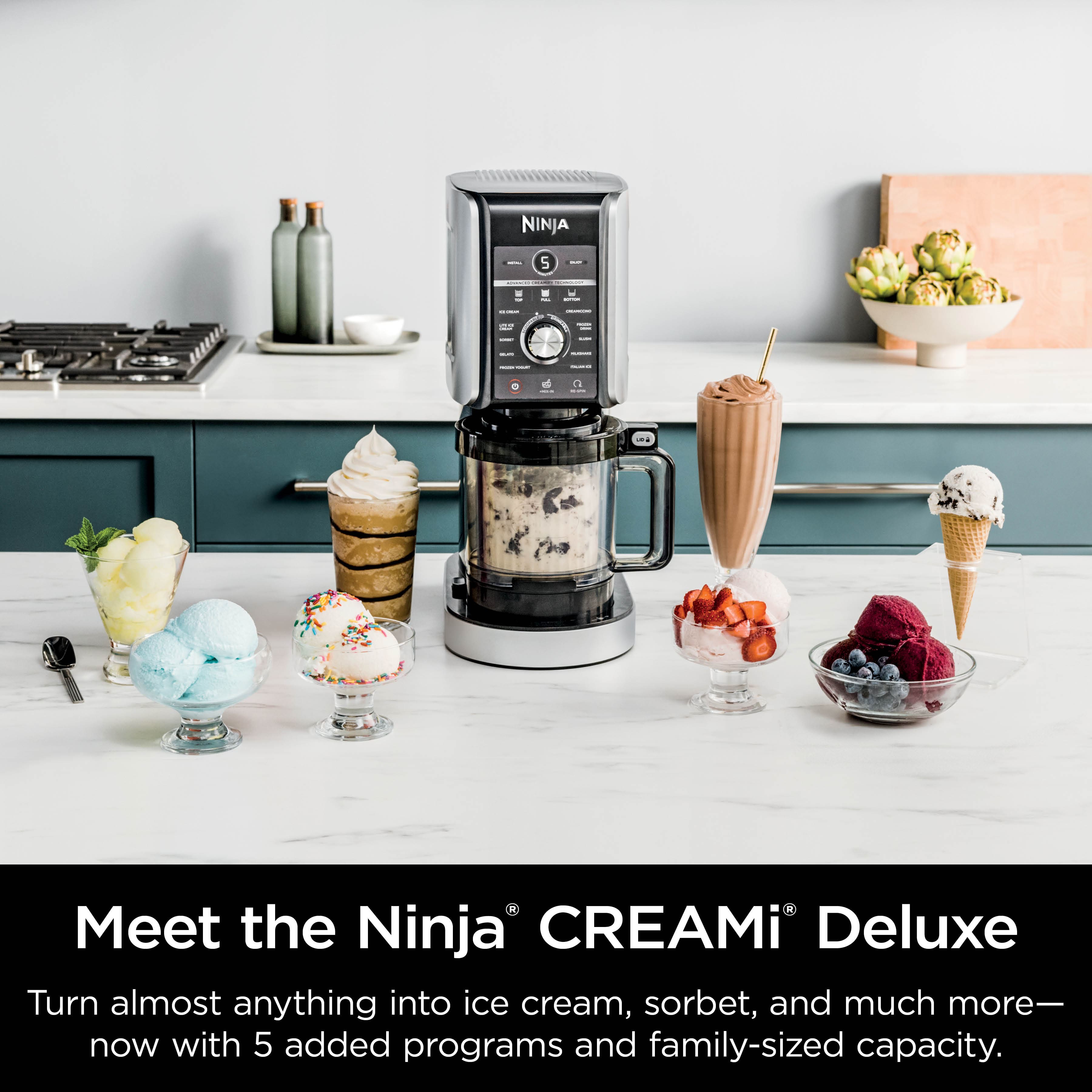 Ninja – CREAMi Deluxe 11-in-1 Ice Cream and Frozen Treat Maker – Silver Sansujyuku sansujyuku.com