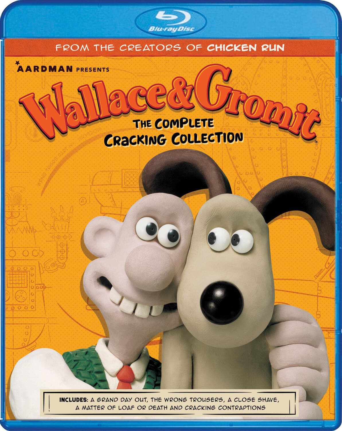 Front. Wallace & Gromit: The Complete Cracking Collection   - BLU-RAY.