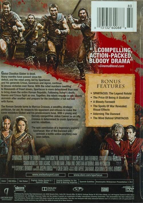 Alt View 1. Spartacus: War of the Damned   - DVD.