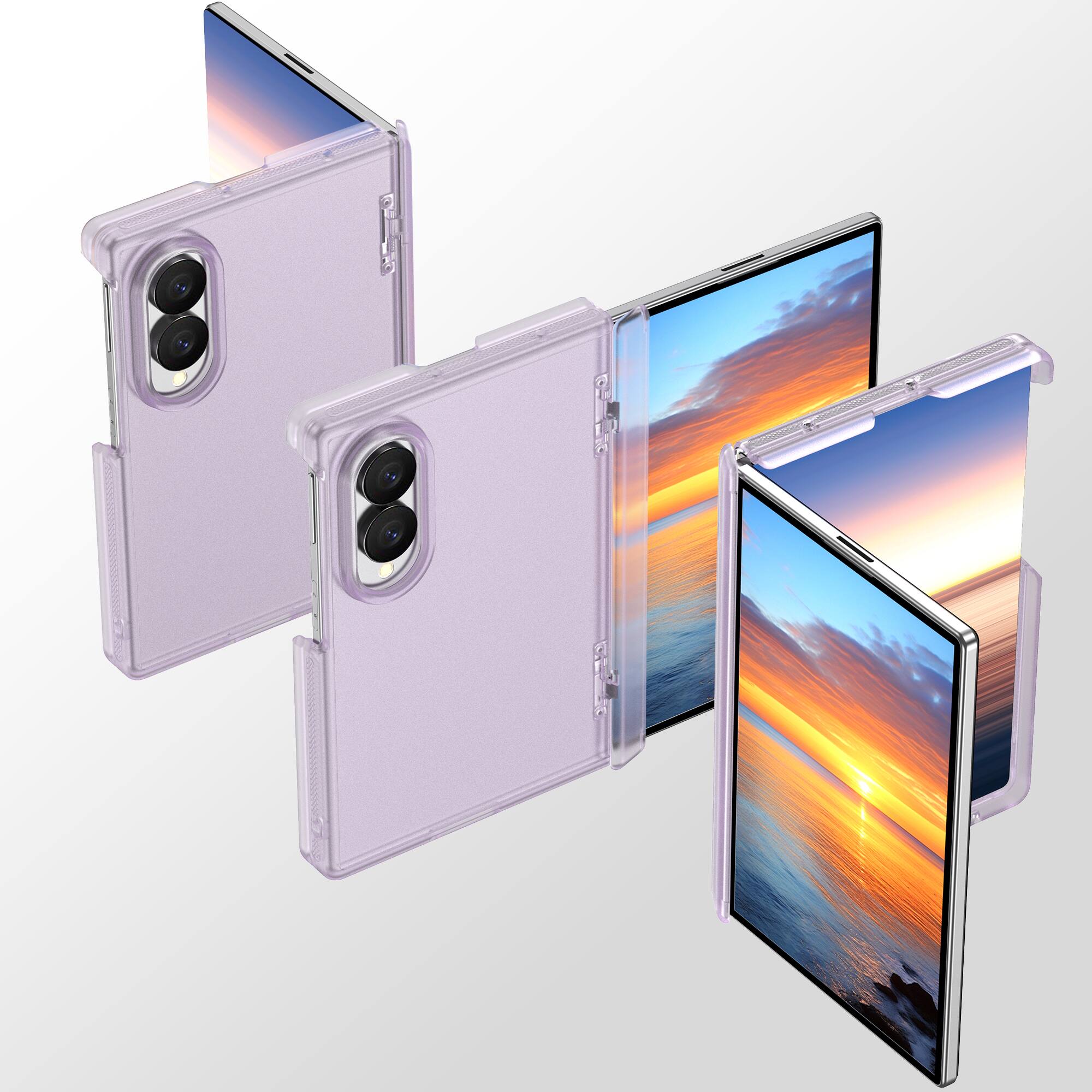 Dteck Hinge Protection Case for Samsung Galaxy Z Fold8,Slim Matte Hard ...