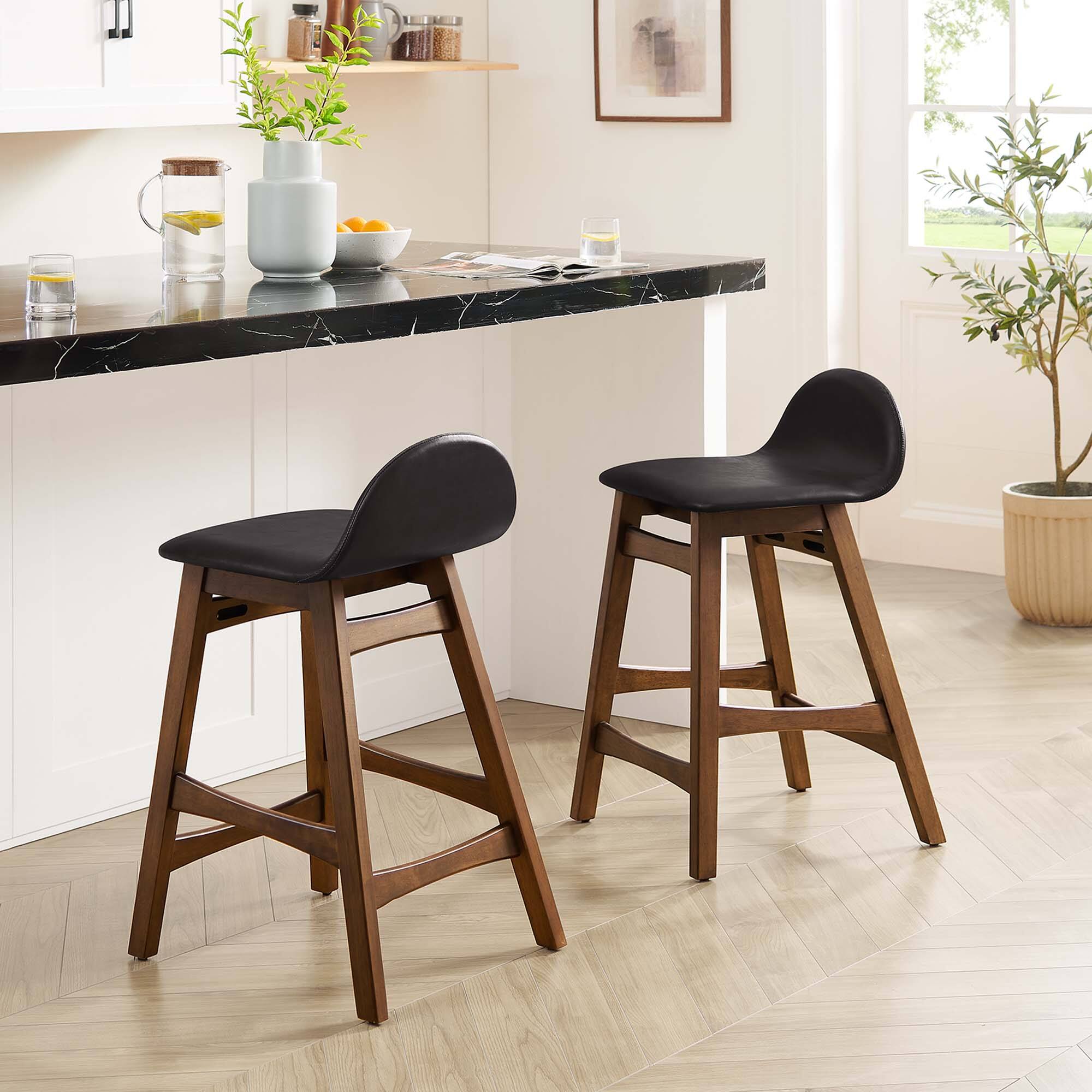 Alt View 5. Modway - Juno Wood Counter Stool Set of 2 by Modway - 0.