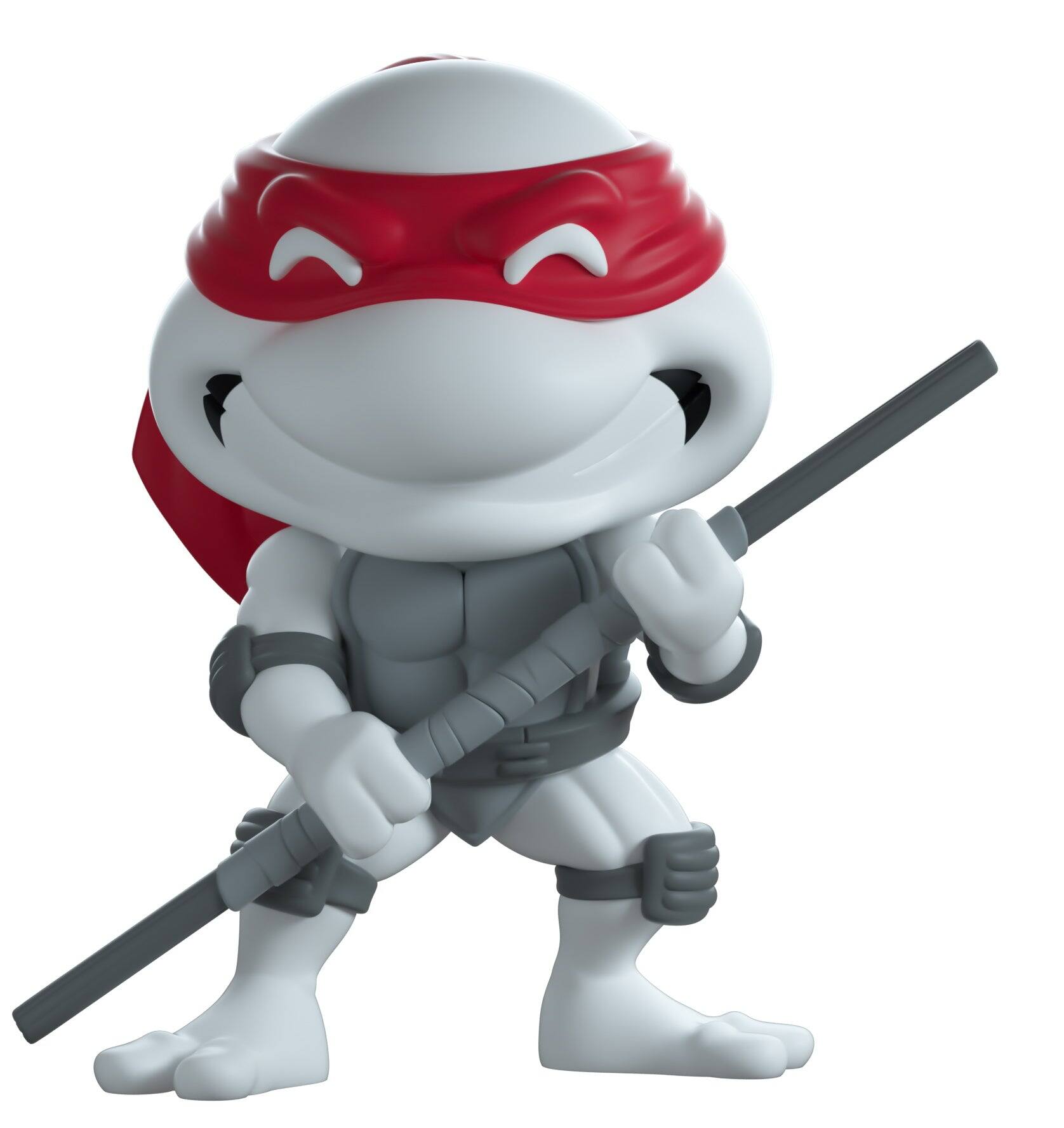 Alt View 6. Youtooz - TMNT: Leonardo Black & White Vinyl Figure #11 Shopverse Exclusive.