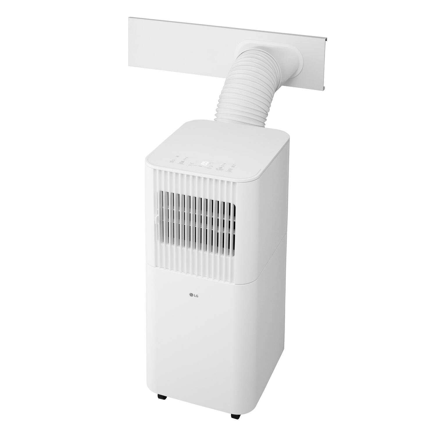 Alt View 9. LG - 5,000 BTU DOE (7,000 BTU ASHRAE) 150 Sq. Ft. White Portable Air Conditioner with Remote - White.