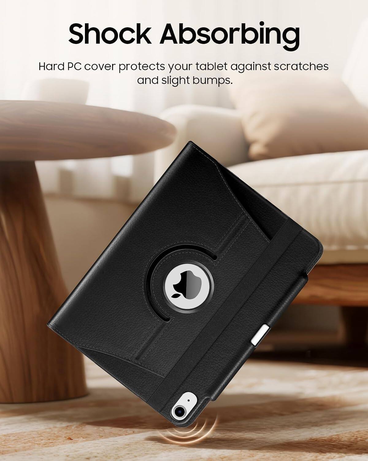 Shock Absorbing Hard PC cover protects your tablet against scratches and slight bumps.