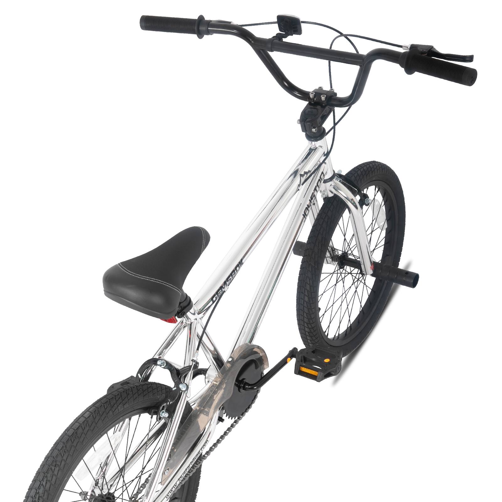 Alt View 2. JOYSTAR - JOYSTAR 20 Inch Kids BMX Bike for Boys Girls Ages 7-12, Freestyle Bicycle for Beginner Level Riders with 2 Pegs, Silver - Silver.