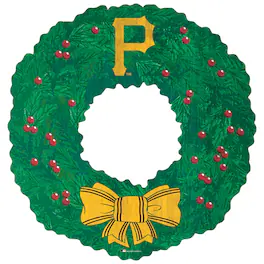Fan Creations - Pittsburgh Pirates 16'' Team Wreath Sign - Green