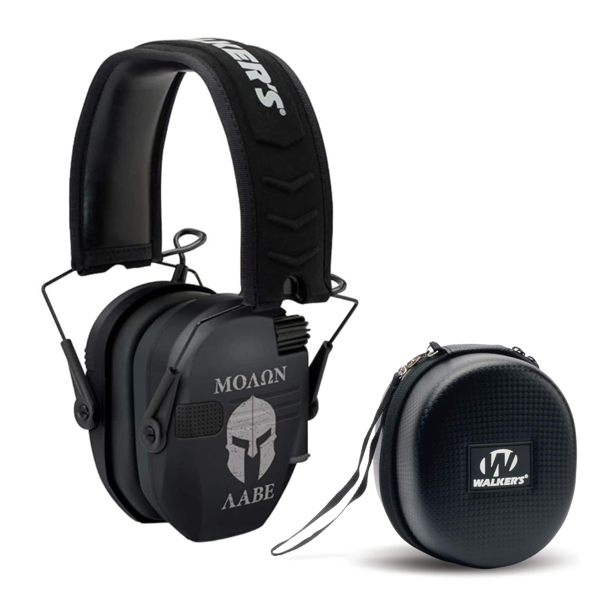 Walker’s - Walker's Razor Omnidirectional Molon Ear Muffs with Protection Case Bundle - Black price history on PriceWatchPro