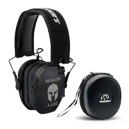 Walker’s - Walker's Razor Omnidirectional Molon Ear Muffs with Protection Case Bundle - Black