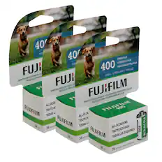 400 SPEED FILM
1 ROLL / 1 ROULEAU / 1 ROLLO
FUJIFILM
35MM FILM FOR COLOR PRINTS - FILM DE 35MM POUR IMPRESSIONS EN COULEUR
PELICULA DE 35MM PARA IMPRESIONES EN COLOR
ALL OCCASIONS / TOUTE OCCASION / TODAS LAS OCASIONES
36 EXPOSURES / 36 EXPOSURES / 36 POSES / EXPOSICIONES