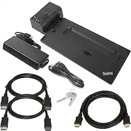 Lenovo - 135W ThinkPad Ultra Docking Station (40AJ0135US) Bundle