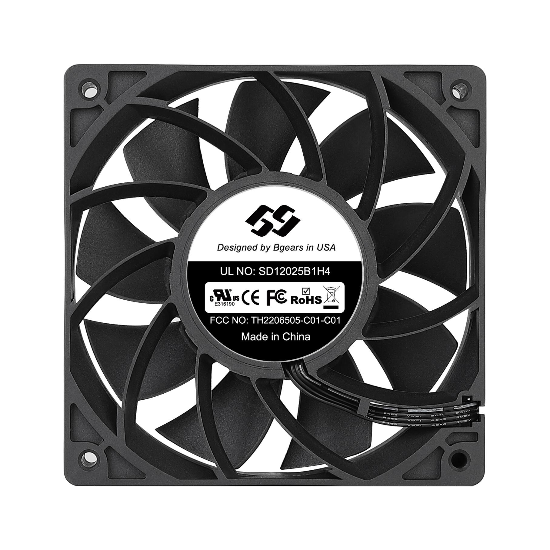 59 Designed by Bgears in USA UL NO: SD12025B1H4 CE FC RoHS US FCC NO: TH2206505-C01-C01 Made in China