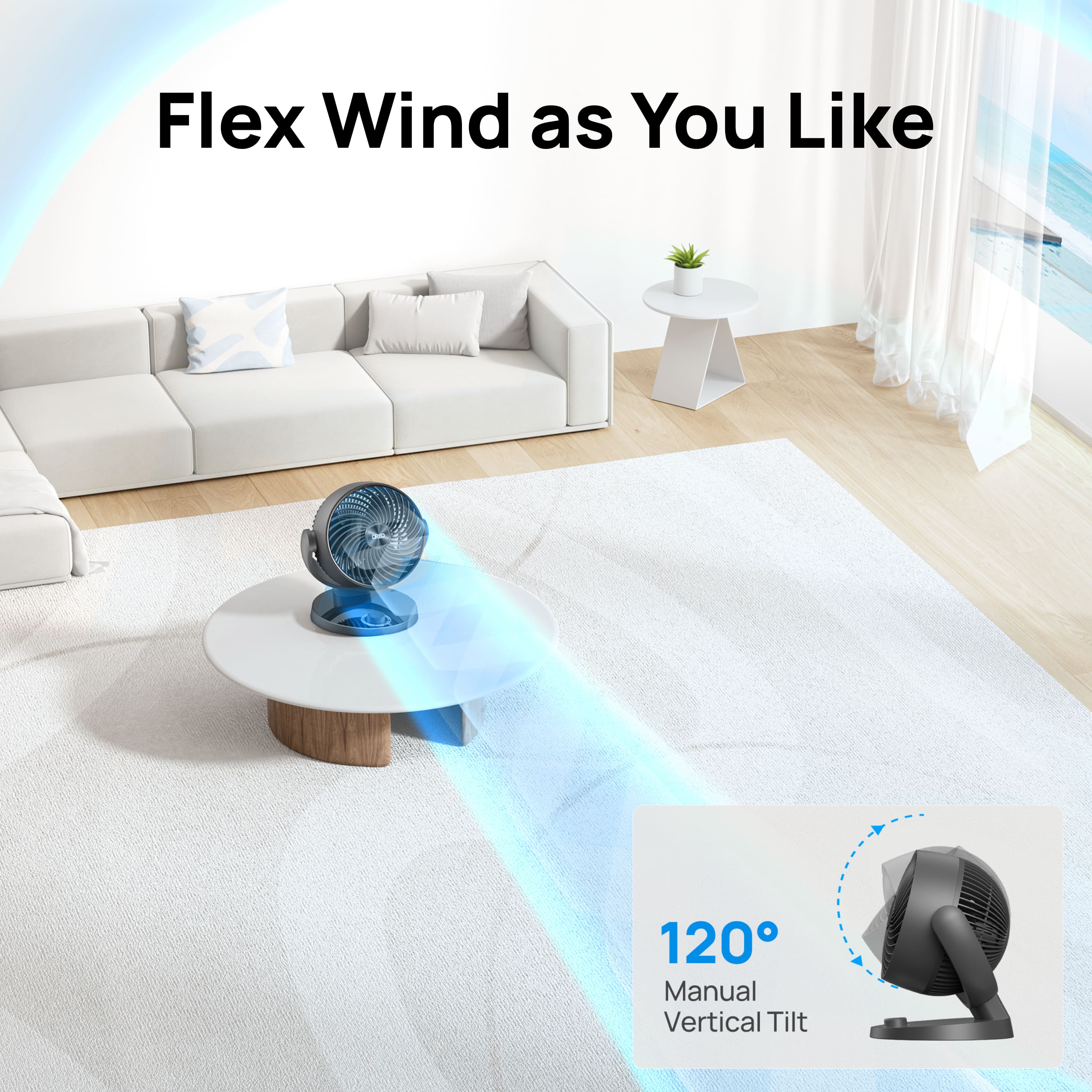 Flex Wind as You Like 120 Manual Vertical Tilt