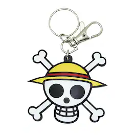 Great Eastern - One Piece Straw Hat Pirates Skull PVC Keychain - Yellow