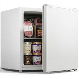 Homcom - Cu.Ft Countertop Mini Freezer - White